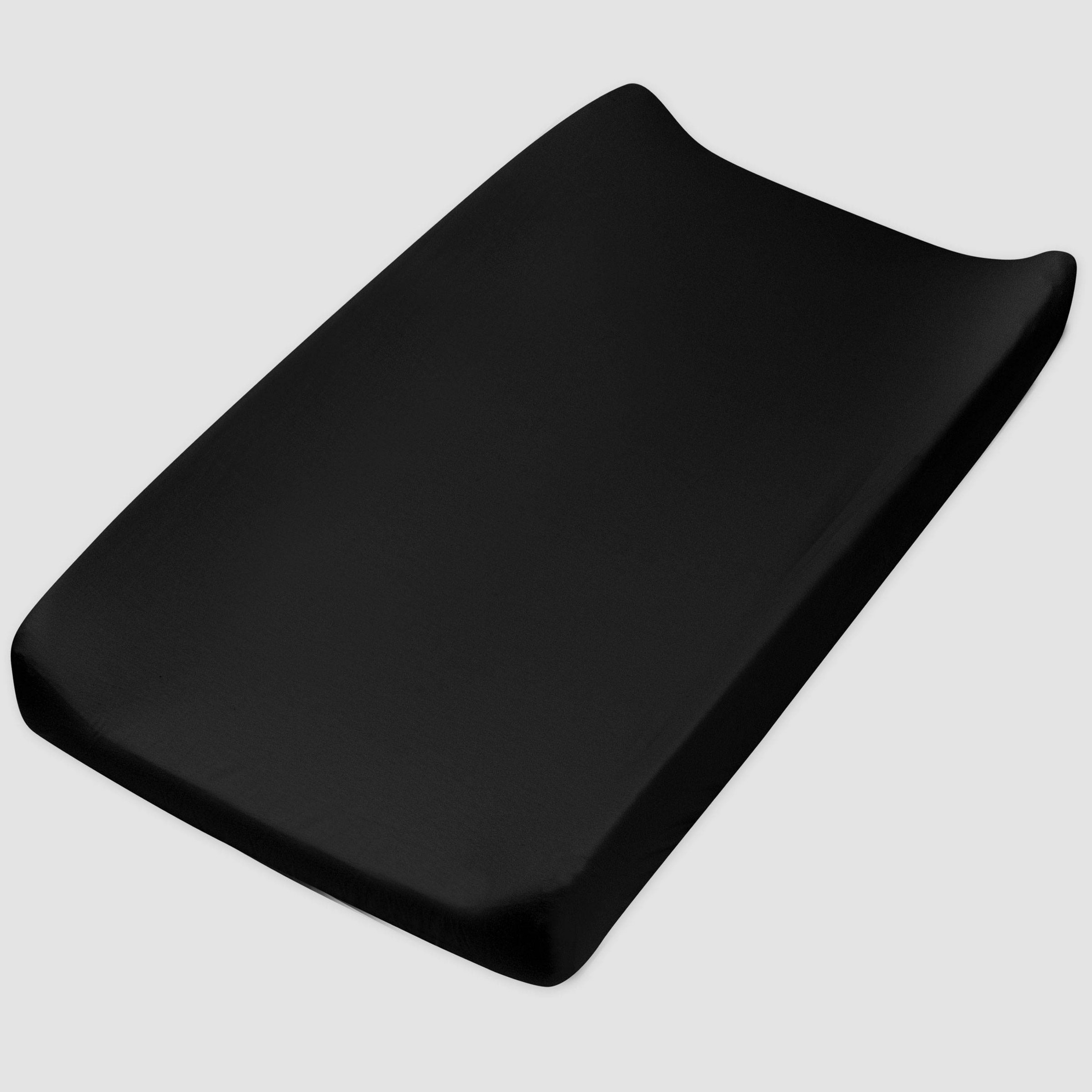 Organic Cotton Changing Pad Cover - Black